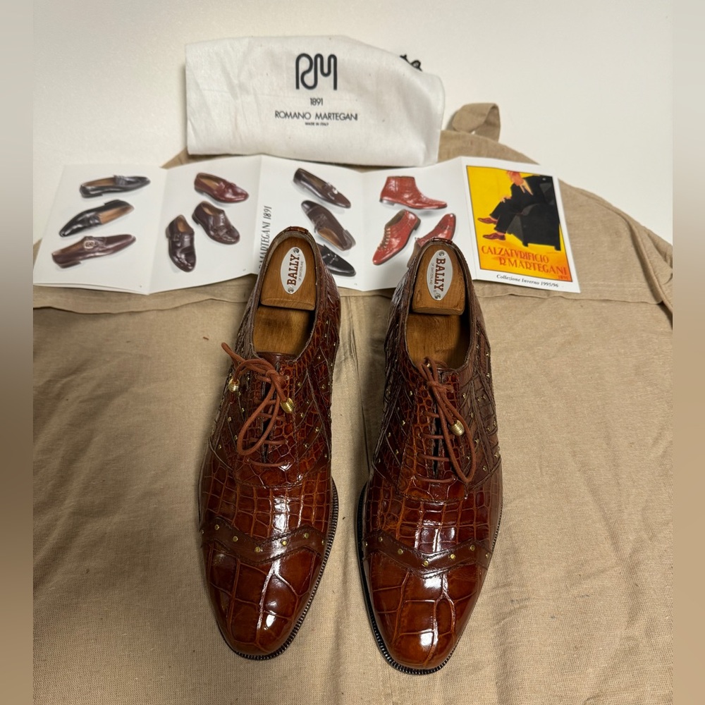 ROMANO MARTEGANI Vintage alligator